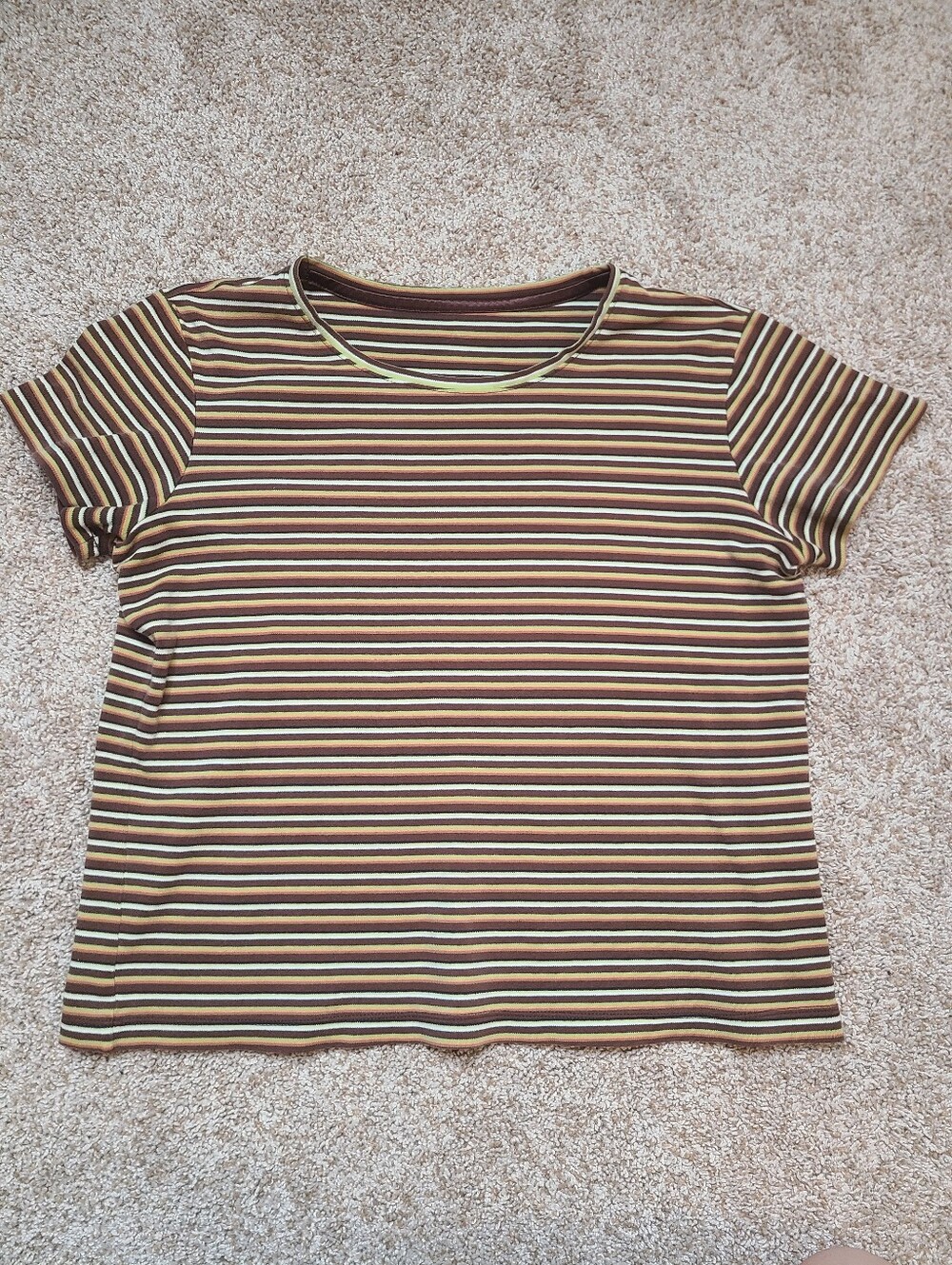 Vintage Striped Cotton Tee Size Large